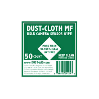 Dust Aid DUST-CLOTH - Panos de Limpeza de Sensor de C�mera DSLR MF (pack c/ 50) 