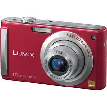 Panasonic Lumix DMC-FS5 Digital Camera (Red)