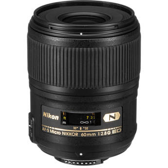 Nikon AF-S Micro-Nikkor 60mm f/2.8G ED Macro Autofocus Lens