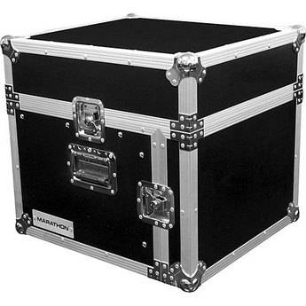 Marathon MA-M2U Flight Ready 10U Slant Mixer Rack Combo Case (Black)