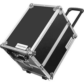 Marathon MA-LPHWE Flight Ready 100 Capacity Medium-duty LP Case with Wheels (Black)