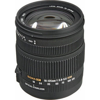 Sigma 18-125mm f/3.8-5.6 DC OS HSM Lens for Nikon Digital SLR