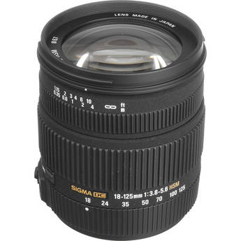 Sigma 18-125mm f/3.8-5.6 DC OS HSM Zoom Lens for Sony DSLRS