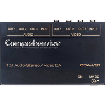 Comprehensive / Kramer CDA-V31 1x3 Composite Video & Stereo Audio Distribution Amplifier