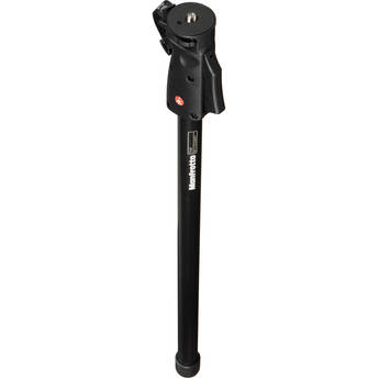 Manfrotto by Bogen Imaging 334B Automatic Monopod (Black) - Supports 17.6 lbs (8kg)