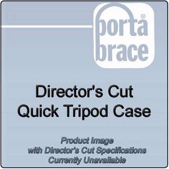Porta Brace TQ-46/DC Director's Cut Quick Tripod Case (Black with Suede Accents)