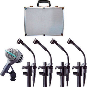 AKG Drum Set II - Kit de Microfone de Bateria e Percuss�o com Case 