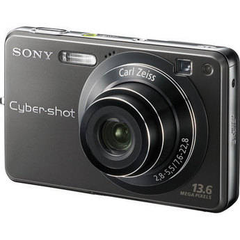 Sony Cyber-shot DSC-W300 Digital Camera (Black) with Deluxe Accessory Kit