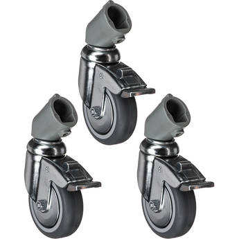 Manfrotto by Bogen Imaging 110 Braked Caster Set for 3370 & 3071 Stands