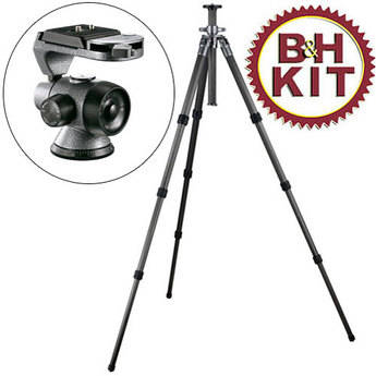 Gitzo GT3541L Systematic 6X Carbon Fiber Tripod with GH3750QR Off Center Magnesium Ballhead