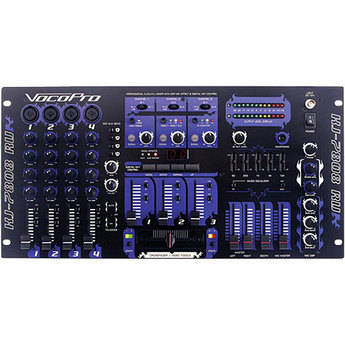 VocoPro KJM-7808 - Karaok� e Mixer de DJ e VJ com Reverb e Controle de Tom Digital