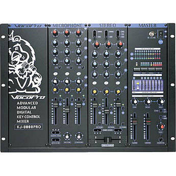 VocoPro KJM-8000 Plus 6-Channel Expandable Karaoke, DJ and VJ Mixer with Digital Key Control