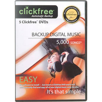 clickfree DVD Music Backup (5-Pack)