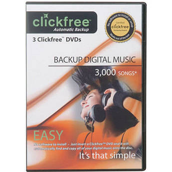 clickfree DVD Music Backup (3-Pack)