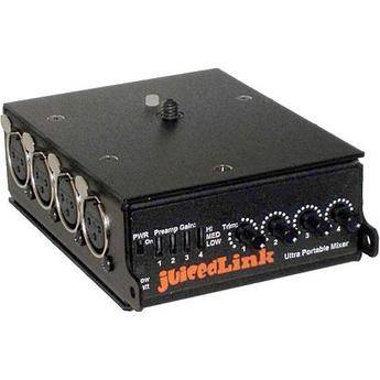 juicedLink CX431 4-Channel Camcorder Audio Mixer/Preamplifier