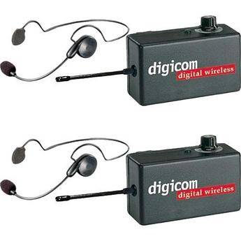Eartec 2 R�dios de Comunica��o Digicom c/ Headsets Cyber 