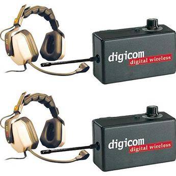 Eartec 2 R�dios de Comunica��o Digicom c/ Headsets Max Double 