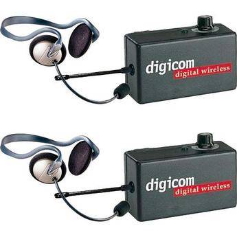 Eartec 2 Digicom Communication Radios w/ Monarch Headsets