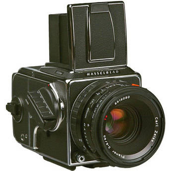 Hasselblad 503CW Medium Format SLR Camera Kit (Chrome) with Folding Waist Level Viewfinder, Split-Image Focusing Screen, A12 (120) Film Back and 80mm f/2.8 CFi Lens