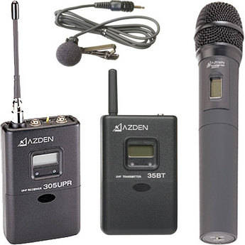 Azden Sistema Combo de Microfone Sem Fio Port�til 305ULH
