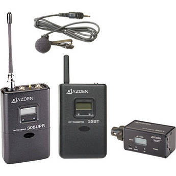 Azden 305ULX - Sistema Combo de Microfone Port�til Sem Fio