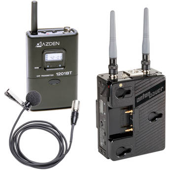 Azden S�rie 1200 - Sistema de Microfone de Lapela sem Fio Port�til Slot-In