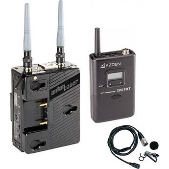 Azden 1200 Series - Slot-In Portable Wireless Lavalier Microphone System 