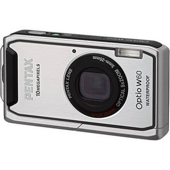 Pentax Optio W60 Digital Camera (Silver)