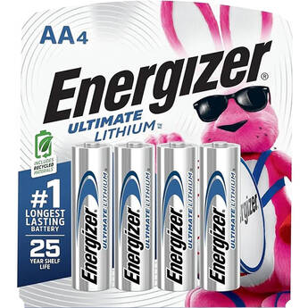 Energizer Baterias Alcalinas AA Ultimate de L�tio (Pack com 4)