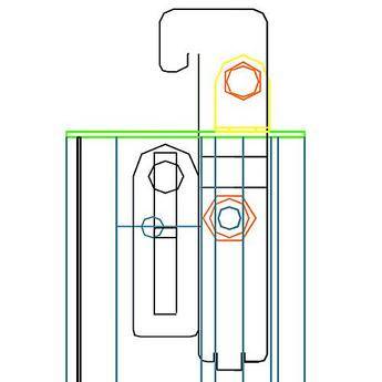 DeSisti Top Flange for Tintoretto Fluorescent Fixtures
