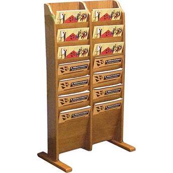 H. Wilson WML14F Wood Literature Display (24 x 14 x 3.75")