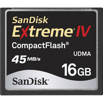 SanDisk Cart�o CompactFlash Extreme IV UDMA de 16GB
