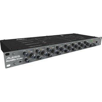 Alesis MultiMix 8 Line - 8-Channel Stereo Audio Line Mixer 