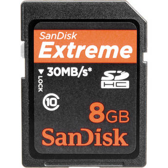 Sandisk Extreme 8GB SDHC