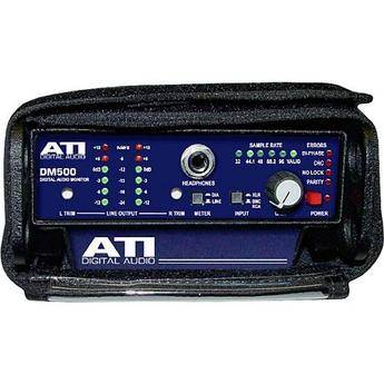 ATI - Audio Technologies, Inc DM500 Portable Digital Audio Monitor and D/A with Case and Battery Clip (No Power Supply)