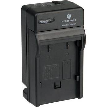 Pearstone Minicarregador de Bateria AC/DC para JVC BN-V707/V714/V733U