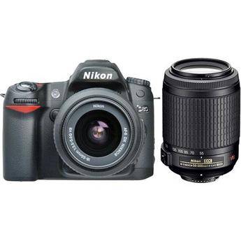 Nikon D80 SLR Digital Camera Kit with 18-55mm VR Lens & 55-200mm VR Lens