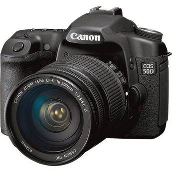 Canon EOS 50D SLR Digital Camera Kit with Canon 18-200mm IS Lens