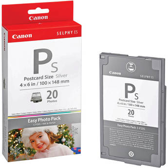 Canon E-P20S Ribbon/ Paper Set    20 Sheets / Silver Ink