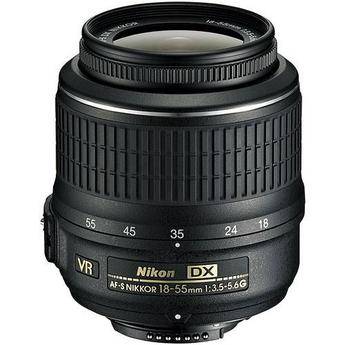 Nikon 18-55mm f/3.5-5.6G VR AF-S DX Nikkor Lens (White Box)