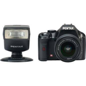 Pentax K2000 SLR Digital Camera Kit with 18-55mm Lens & AF-200FG Flash