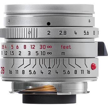 Leica Lente Aesf�rica M Grande Angular de Foco Manual 28mm f/2.0 Summicron - Prata