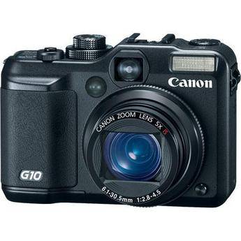 Canon PowerShot G10 Digital Camera (Black) with Deluxe Accessory Kit