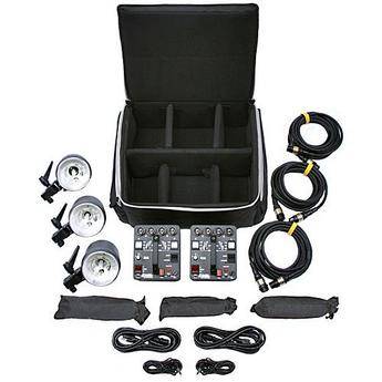 Dynalite MK10-2303 Roadmax Two Pack, Three Head Flash Kit (120VAC)