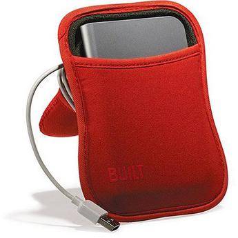 Built NY Hoodie Portable Hard Drive Case (Fiery Orange/Duffel Green)