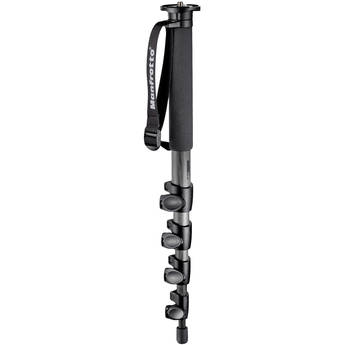 Manfrotto by Bogen Imaging 695CX Carbon Fiber 5-Section Monopod - Supports 11 lbs (5kg)