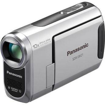 Panasonic SDR-SW21 Waterproof SD Card Camcorder (Silver)