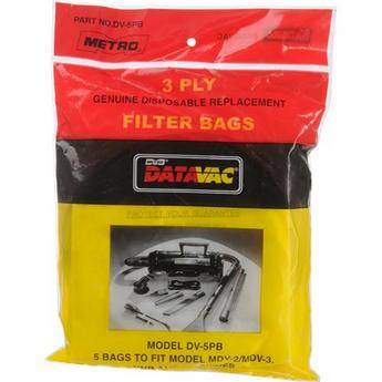 METRO DataVac Bolsas de Papel Descart�veis para Aspiradores S�rie MDV-2 e MDV-3 (Pacote com 5)