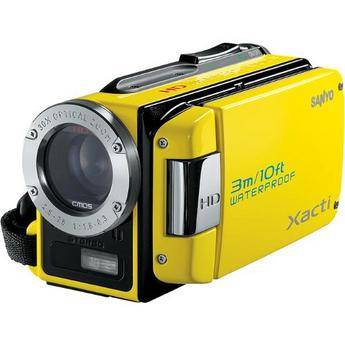 Sanyo Dual Camera Xacti 720p HD VPC-WH1 Camcorder (Yellow)