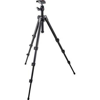 Manfrotto by Bogen Imaging 7302YB 4-Section Aluminum Tripod w/ Ballhead - Supports 7.7 lbs (3.5kg) 